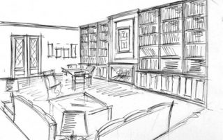 Dessin perspective Architecture intérieur cours de dessin Paris
