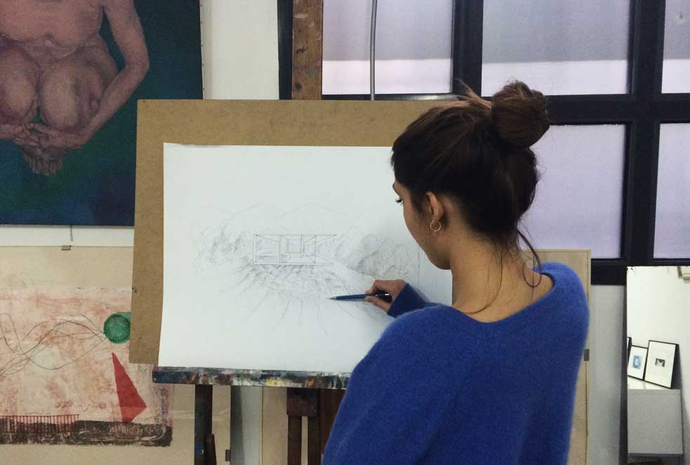 cours_de_dessin_paris_perspective_atelier3113 cours de dessin en perspective adolescents Paris 13