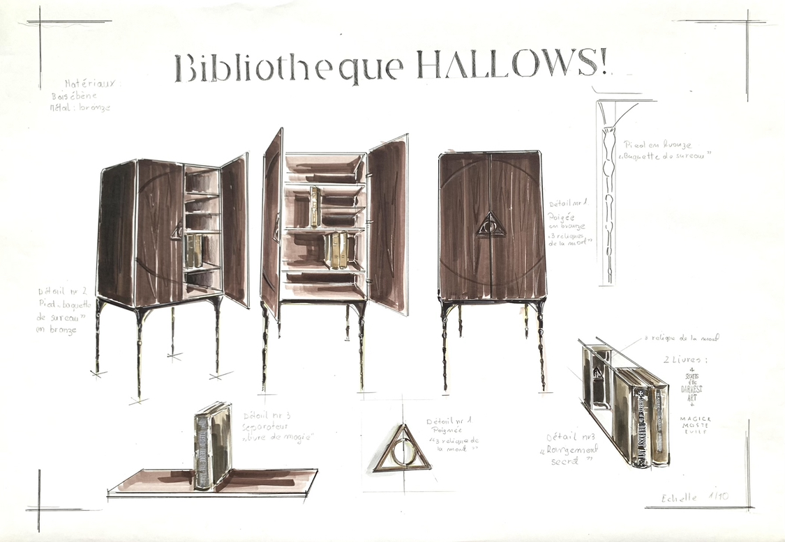 Bibliothèque Hallows Harry Potter 