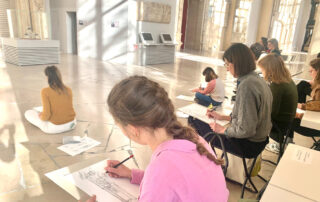 Cours de dessin à la cité de l'architecture